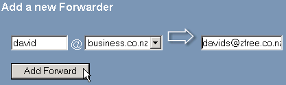 Adding a forwarder