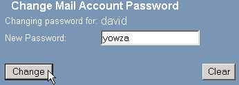 Changing your email account password