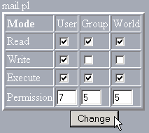 Changing file or folder permissions