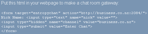 Installing Entropy Chat