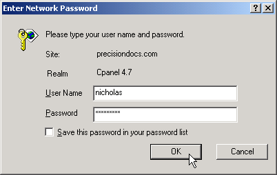 Logging on
