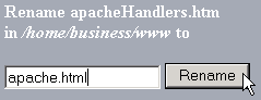 Renaming a file or folder
